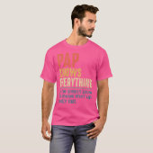 Mannen PHP kent alles voor vaders Da T-shirt (Voorkant volledig)