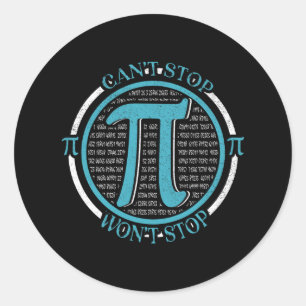 Mannen Pi Dag Vrouwen Meisjes Pi Wiskunde Grappig  Ronde Sticker
