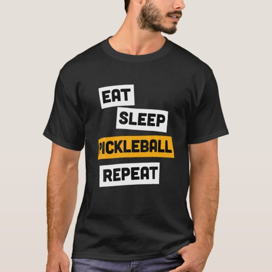 Mannen Pickle Ball Paddleball Player Gift Funny Pi T-shirt (Voorkant)