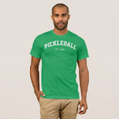 Mannen PICKLEBALL Athletic Jersey (groen) T-shirt (Voorkant volledig)