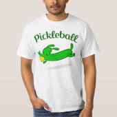 Mannen Pickleball Dog Pickles T-shirt (Voorkant)