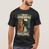 Mannen Pickleball Funny Grandpa geeft wat opa T T-shirt (Voorkant)