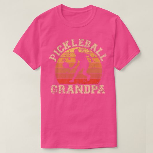 Mannen Pickleball Grandpa Funny Love Pickleball Pl T-shirt (Design voorkant)