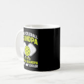 Mannen Pickleball Grandpa Funny Pickleball Player  Koffiemok (Voorkant links)