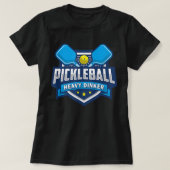 Mannen Pickleball Heavy Dinker Funny Pickleball Ap T-shirt (Design voorkant)