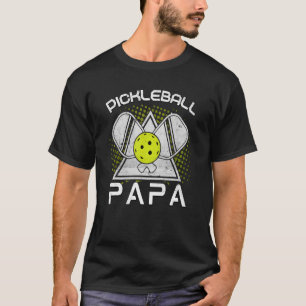 Mannen Pickleball Papa Pickleball Player opa 2 T-shirt