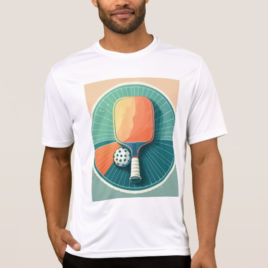 Mannen Pickleball sport shirt (Voorkant)