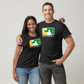 Mannen Pickleball T-shirt van de Grote Liga (zwart (Unisex)