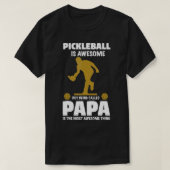 Mannen Pickleball voor een trotse grootvader genaa T-shirt (Design voorkant)