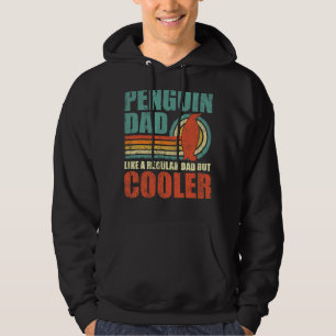 Mannen pinguïn, zoals een gewone vader, maar koele hoodie