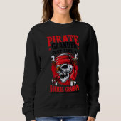 Mannen Pirate Grandpa Jolly Roger Freebooter 1 Trui (Voorkant)
