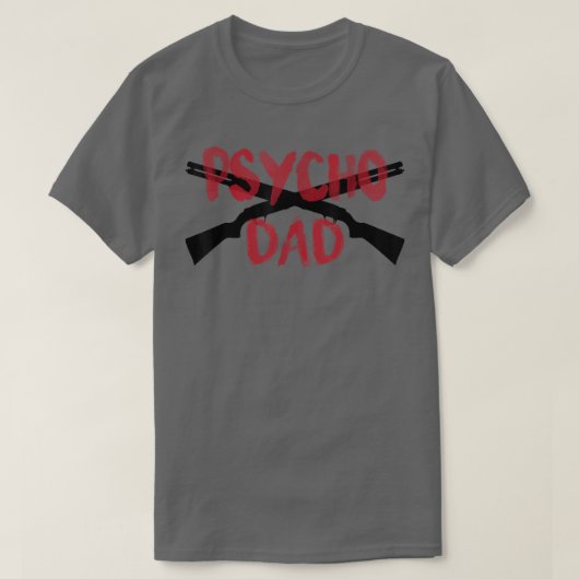 Mannen PISTOLEN Psycho Pistool Pap Funny Crazy Ove T-shirt (Design voorkant)