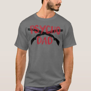 Mannen PISTOLEN Psycho Pistool Pap Funny Crazy Ove T-shirt