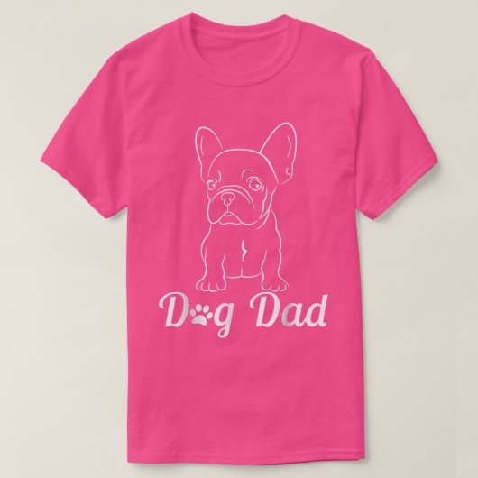 Mannen Pitbull Dad Dog Owner T-shirt (Design voorkant)