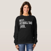 Mannen Pitbull Papa Funny Pet Pitbull Kleding Prin Trui (Voorkant volledig)