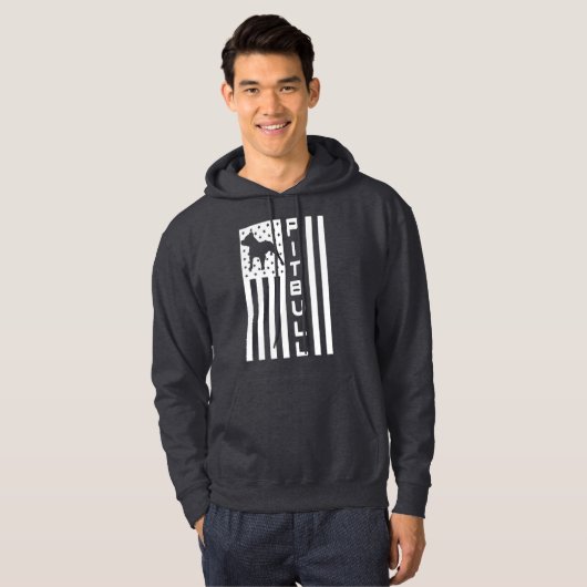 Mannen Pitbull Sweater Pit Bull Dog Advocate (Voorkant volledig)