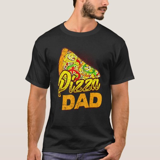 Mannen Pizza I Love Pizza Dad T-shirt (Voorkant)