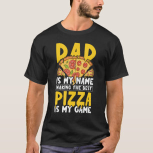 Mannen Pizzeria Professional Pizza Baker Dad - Piz T-shirt