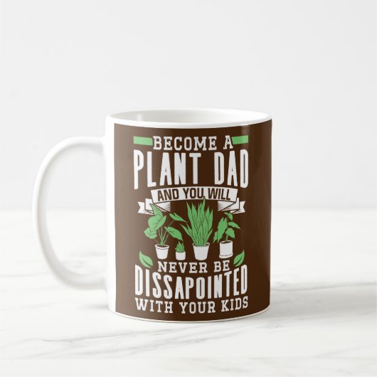 Mannen Plant Papa Houseplant Gardener Koffiemok (Links)
