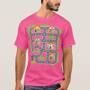 Mannen Play Cars op Daddys Back Fathers Day Gift D T-shirt