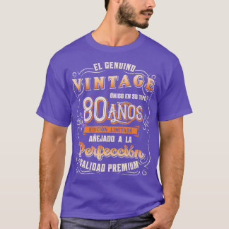 Mannen Playera Cumpleanos 80 80th Birthday gift vo T-shirt
