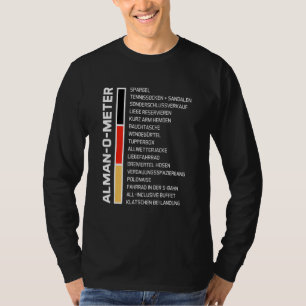 Mannen Plezier Alman O Meter Voor Ware Almans T-shirt