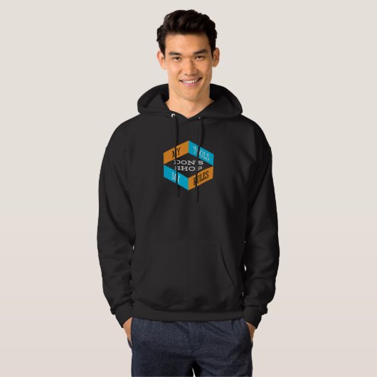Mannen Plezier Don's Shop Mijn Gereedschap Mijn Re Hoodie (Voorkant volledig)