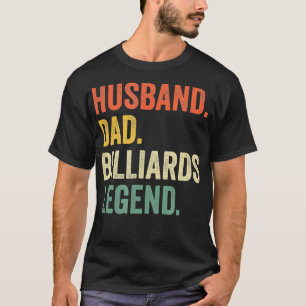 Mannen ploegspeler Funny Husband Dad Billiards Leg T-shirt