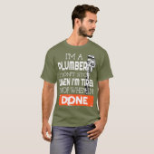 Mannen Plumber Cool Funny Plumber Tools Gift T-shirt (Voorkant volledig)