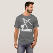 Mannen Plumber T-shirt (Voorkant volledig)