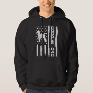 Mannen poedel papa Amerikaanse vlag  Patriot Honde Hoodie