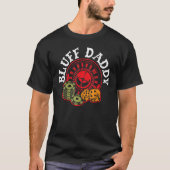 Mannen Poker Bluff Daddy Gokken Poker Speler Casi T-shirt (Voorkant)