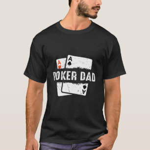Mannen poker Dad Game Online Gambler Tournamer T-shirt