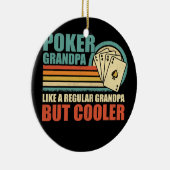 Mannen  poker opa als een gewone opa keramisch ornament (Rechts)