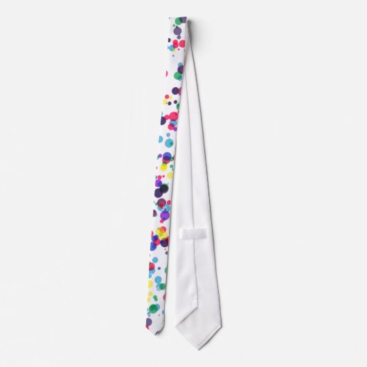 Mannen poladots met helder Stropdas (Achterkant)