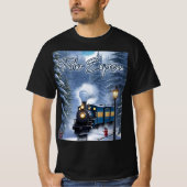 Mannen Polar Express zwart T-shirt - grafisch t-sh (Voorkant)