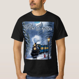 Mannen Polar Express zwart T-shirt - grafisch t-sh
