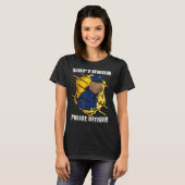 Mannen politieagent van Capybara T-shirt (Voorkant volledig)