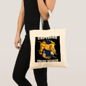 Mannen politieman Capybara 22 Tote Bag (Voorkant (product))