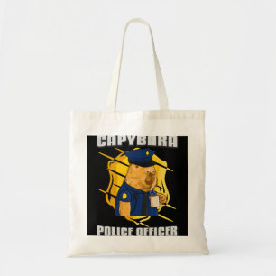 Mannen politieman Capybara 22 Tote Bag