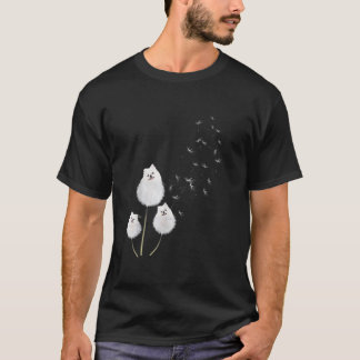 Mannen Pommeren Dandelion Vloer T-shirt Pommeren C
