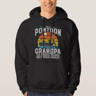 Mannen Pontoon Opa Kapitein Retro Grappig Varen F Hoodie