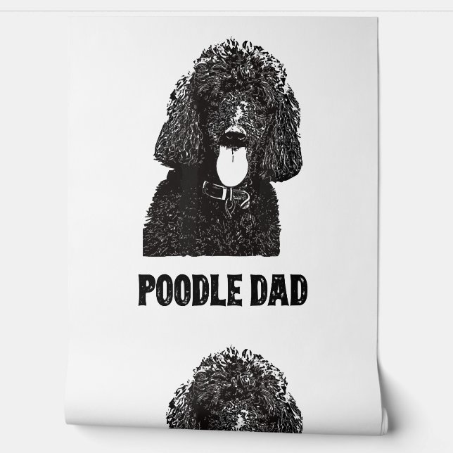 Mannen Poodle Papa - standaardpoelvader Behang (Afrollen)