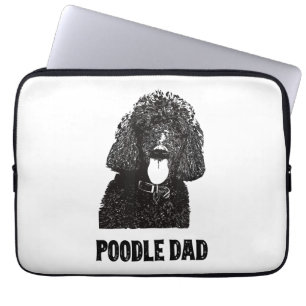 Mannen Poodle Papa - standaardpoelvader Laptop Sleeve