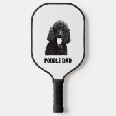 Mannen Poodle Papa - standaardpoelvader Pickleball Paddle (Voorkant)