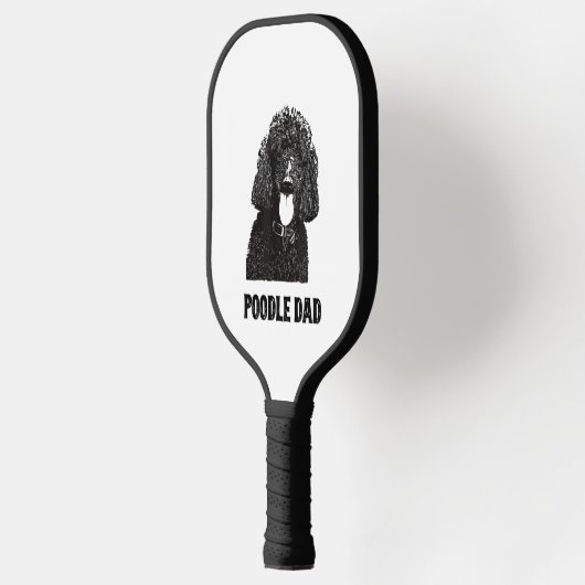 Mannen Poodle Papa - standaardpoelvader Pickleball Paddle (Links)