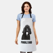 Mannen Poodle Papa - standaardpoelvader Schort (Gedragen)