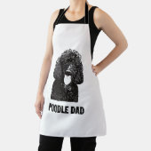 Mannen Poodle Papa - standaardpoelvader Schort (Insitu)