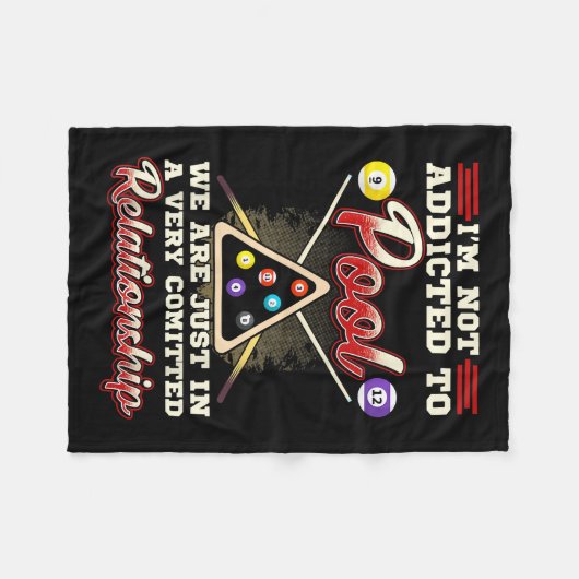 Mannen pool Speler 8 Ball Billiards schietpool Fleece Deken (Voorkant (Horizontaal))