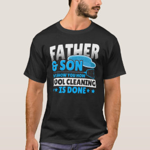 Mannen poolman voor een pooljongen t-shirt